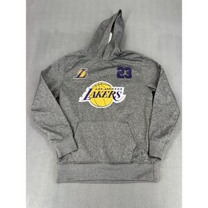 Los Angeles Lakers LeBron James 23 NBA Basketball Hoodie - Mens Medium